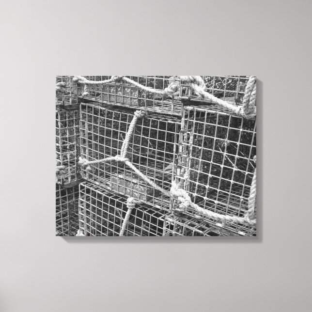 Lienzo Pila de trampa de langosta (Anverso)