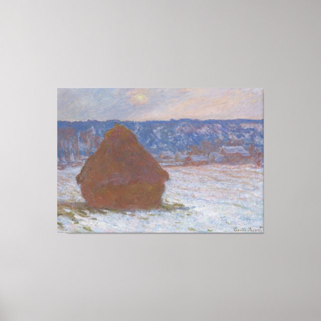 Lienzo Pila de trigo (efecto Nieve, día de refundición) ( (Anverso)