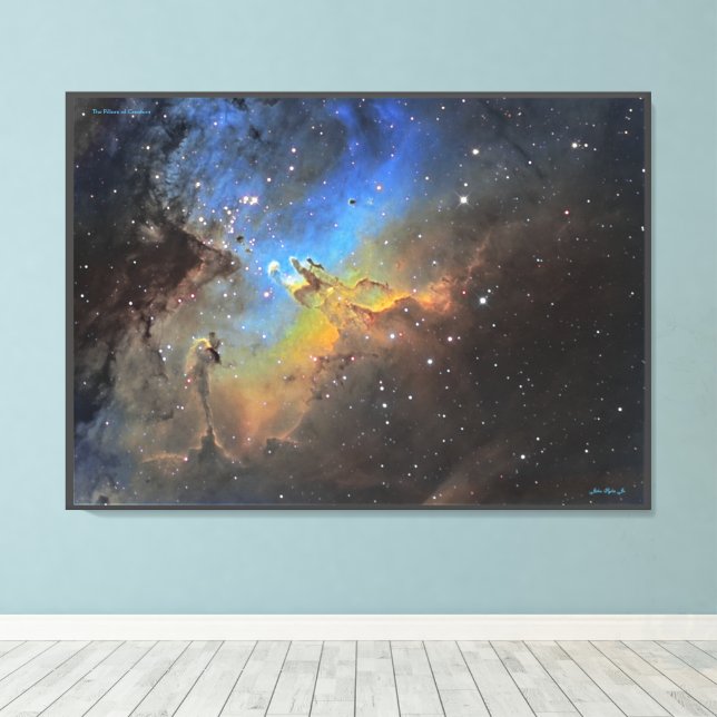 Lienzo Pillars of Creation - Distinguished Canvas Print (Insitu (piso de madera))