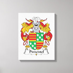 Lienzo Pimentel Family Crest