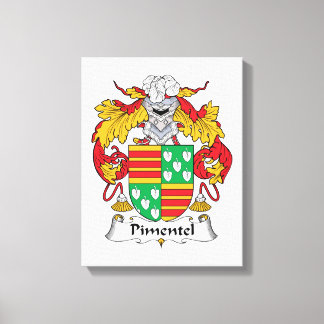 Lienzo Pimentel Family Crest