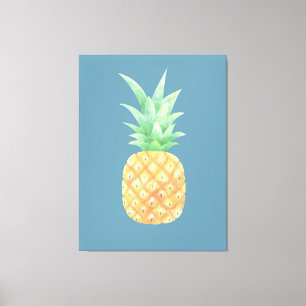 Lienzo Piña dorada minimalista