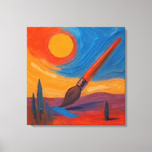 Lienzo Pincel de sueños