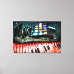 Lienzo Pinceles de maquillaje