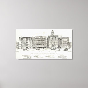 Lienzo Pine South side Sansome y Montgomery