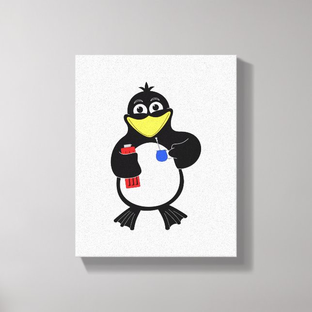 Lienzo pingüino personalizado (Anverso)