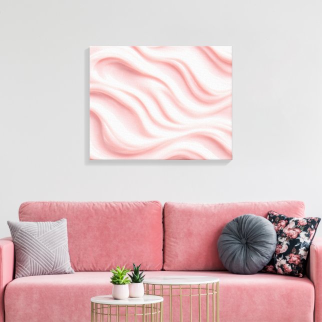 Lienzo Pink Cream Abstract Design (Insitu (Sala de estar))