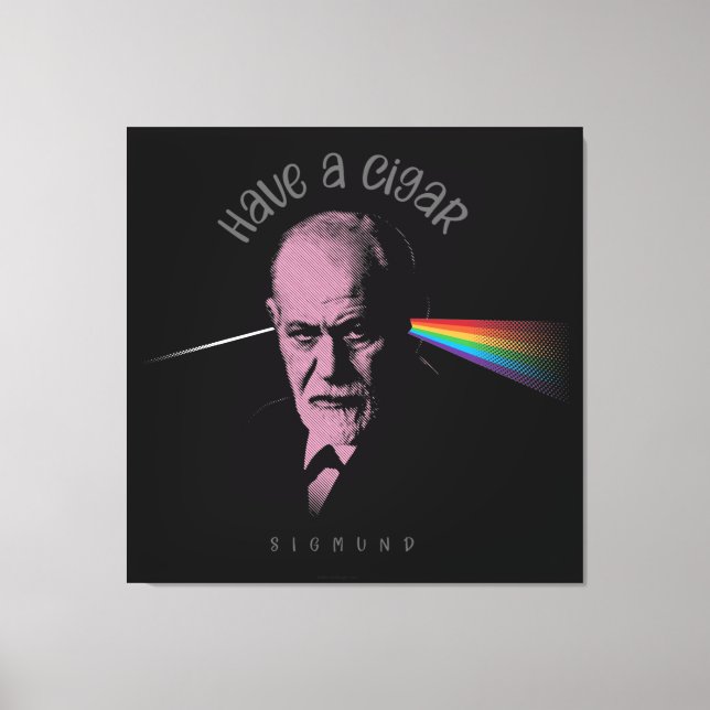 Lienzo Pink Freud (Ten Un Cigar) (Anverso)