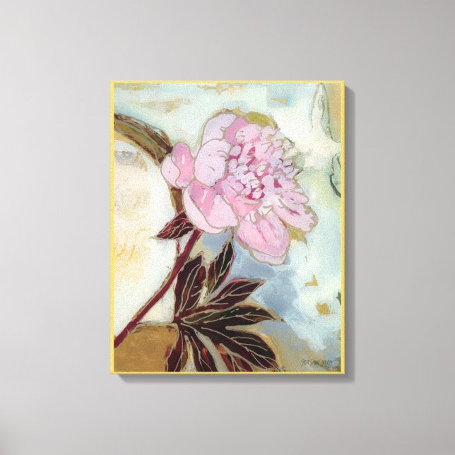 Lienzo Pink Peony Blossom (Anverso)