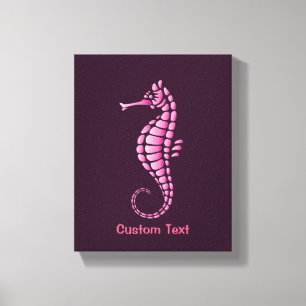 Lienzo Pink Seahorse