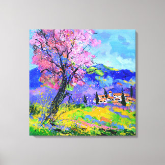 Lienzo Pink tree in Provence 