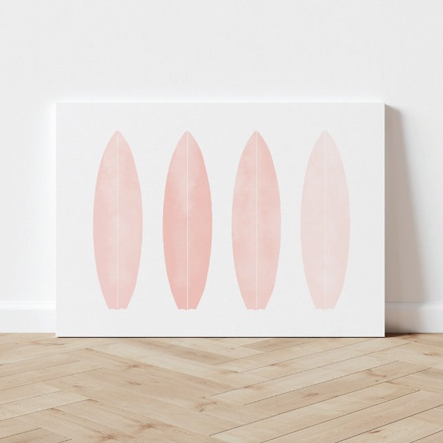 Lienzo Pink Watercolor Surfboards (Subido por el creador)
