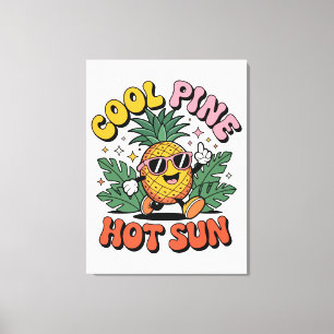 Lienzo Pino Genial Sol Caliente Vibraciones Veraniegas de