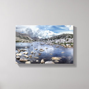 Lienzo Pino Paso de Creek - Sierra Nevada