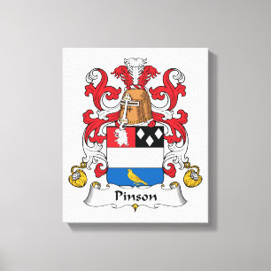 Lienzo Pinson Family Crest