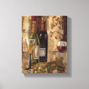 Lienzo Pintada y vino