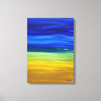 Lienzo Pintado acrílico de cielo de arena combina Cheryl 
