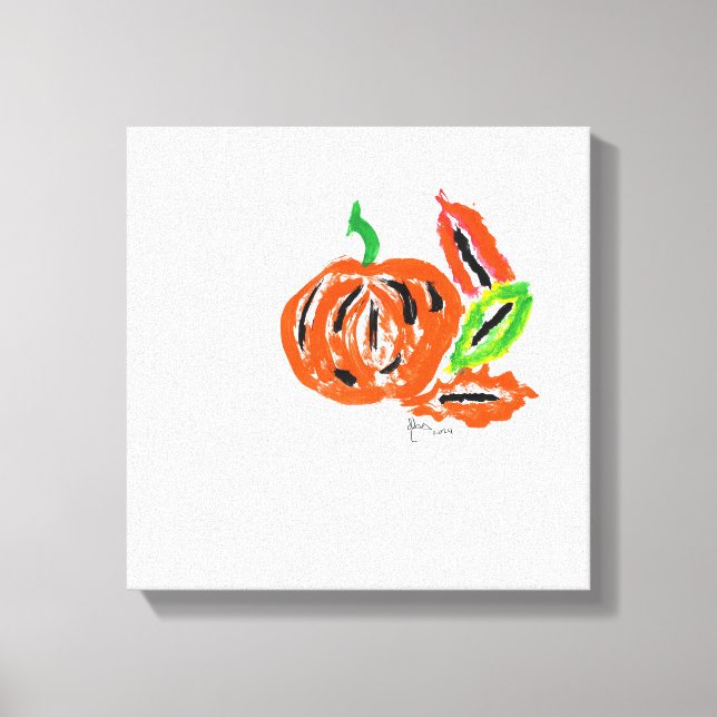 Lienzo Pintado caprichoso de acuarela (Anverso)