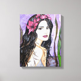 Lienzo Pintado de Cuentos de la Señora del Lago de Hadas