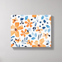 Lienzo Pintado de flores acuáticas