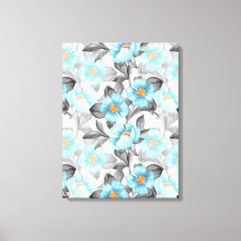 Lienzo Pintado de flores acuáticas