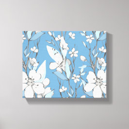 Lienzo Pintado de flores acuáticas