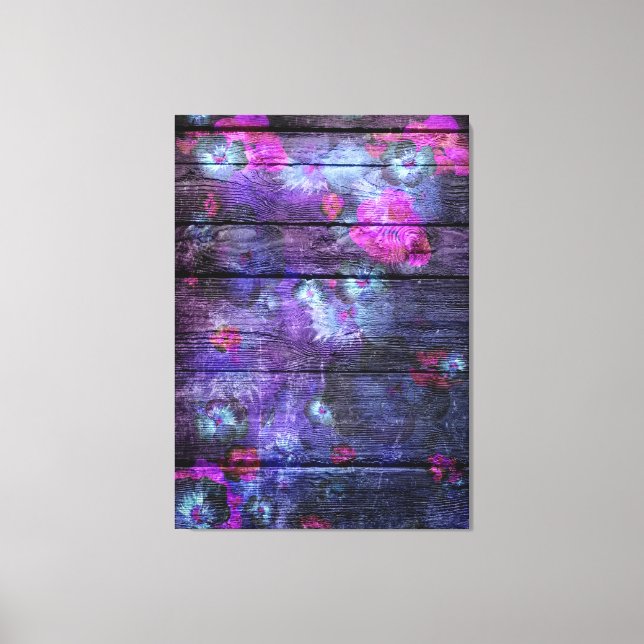 Lienzo Pintado de flores Pastel #4 (Anverso)