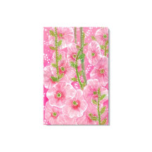 Pintado Floral de flores de malva aguda