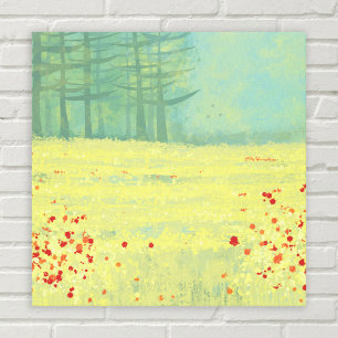 Lienzo Pintado paisajístico de Meadow
