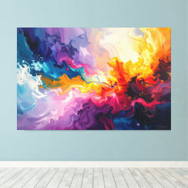 Lienzo pintura abstracta acrílica