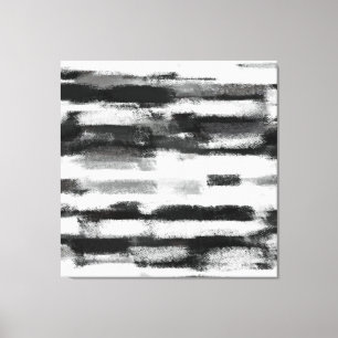 Lienzo Pintura abstracta Blanco y negro