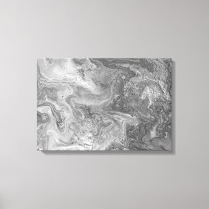 Lienzo Pintura abstracta blanco y negro