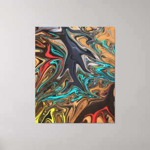Lienzo Pintura abstracta colorida   Mejor obra maestra