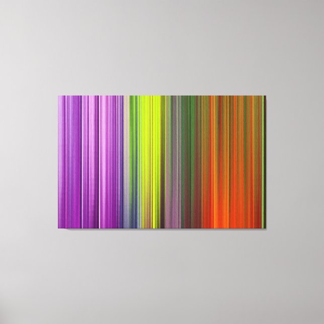Lienzo Pintura abstracta | Colorido retro (Anverso)