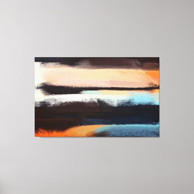 Lienzo Pintura abstracta | Colorido retro 19 (Anverso)