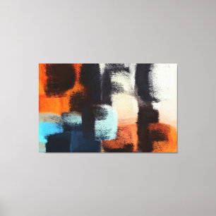 Lienzo Pintura abstracta   Colorido retro 22