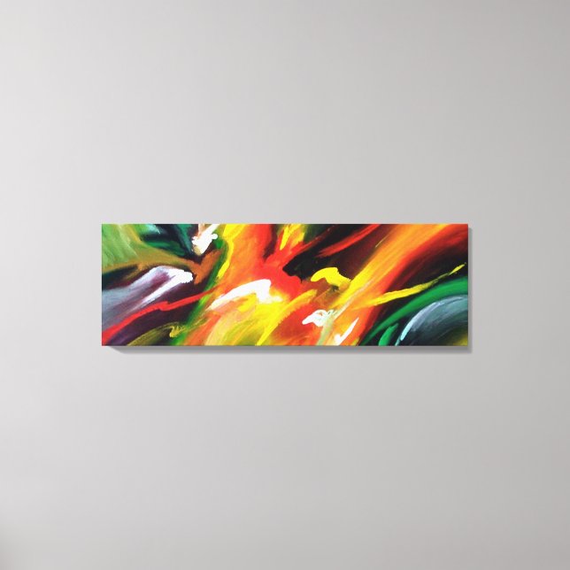 Lienzo Pintura abstracta contemporánea (Anverso)