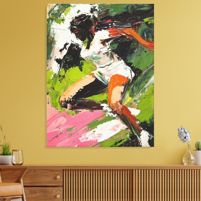 Lienzo Pintura abstracta de aceite en movimiento (Insitu (Sala de estar))