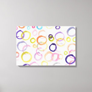 Lienzo pintura abstracta de acuarela