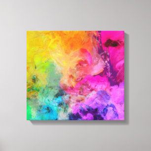 Lienzo Pintura abstracta de color brillante
