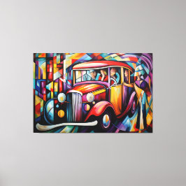 Lienzo Pintura abstracta de la iluminación de pasajeros e