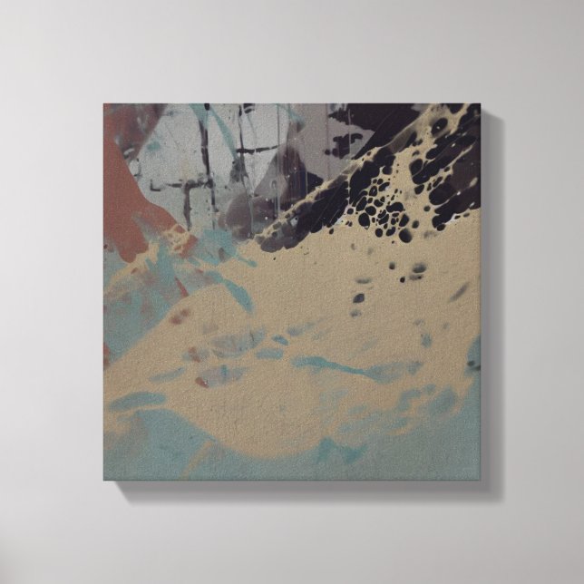 Lienzo Pintura abstracta de Pastel (Anverso)