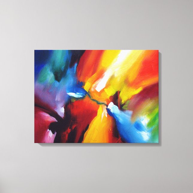 Lienzo Pintura abstracta de Serdar Hizli (Anverso)