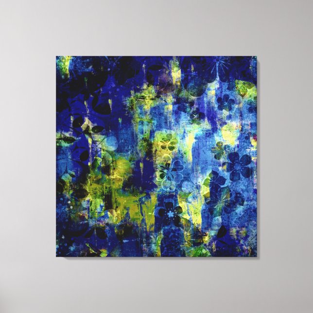 Lienzo Pintura abstracta de sueño invernal (Anverso)