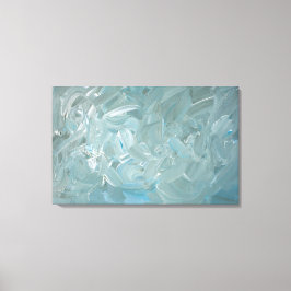 Lienzo Pintura abstracta de tonos azules