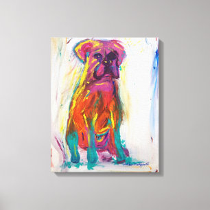 Lienzo Pintura abstracta del boxeador