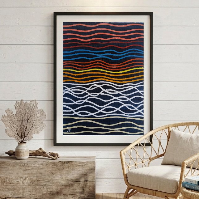 Lienzo Pintura abstracta del paseo marítimo de Alfred Fox (Subido por el creador)