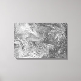 Lienzo Pintura abstracta en blanco y negro