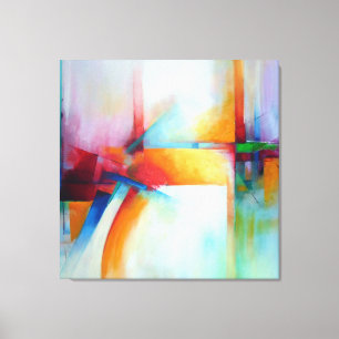 Lienzo Pintura abstracta estilo Art Déco Moderno