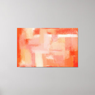 Lienzo Pintura abstracta   Naranja retro